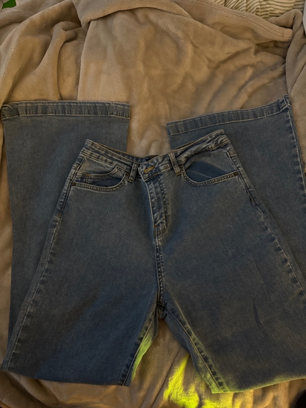 Nasty Gal Light Blue High-Rise Denim Jeans